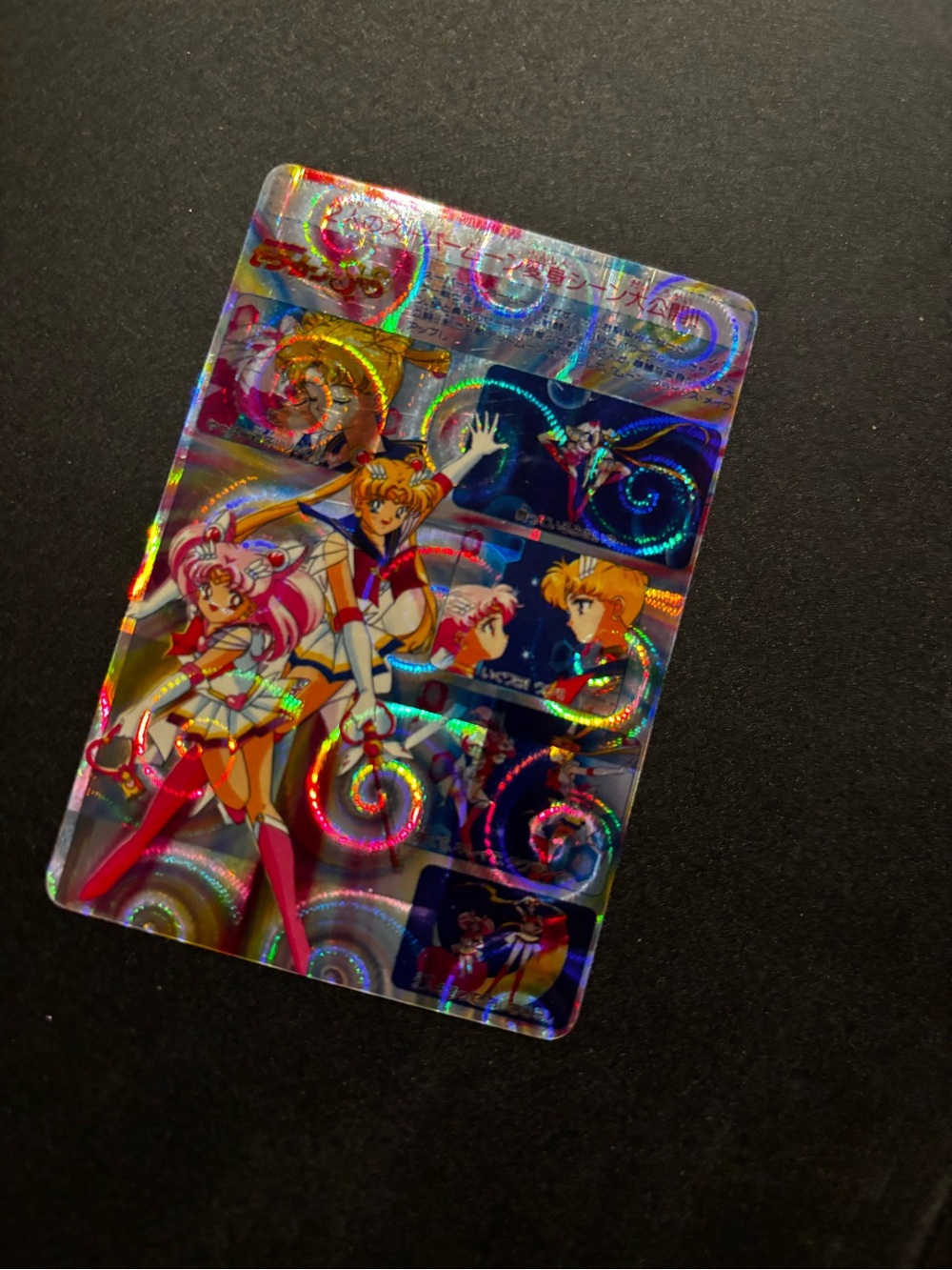 Vintage Sailor Moon SuperS Jumbo Carddass Prism Holo Card Japan